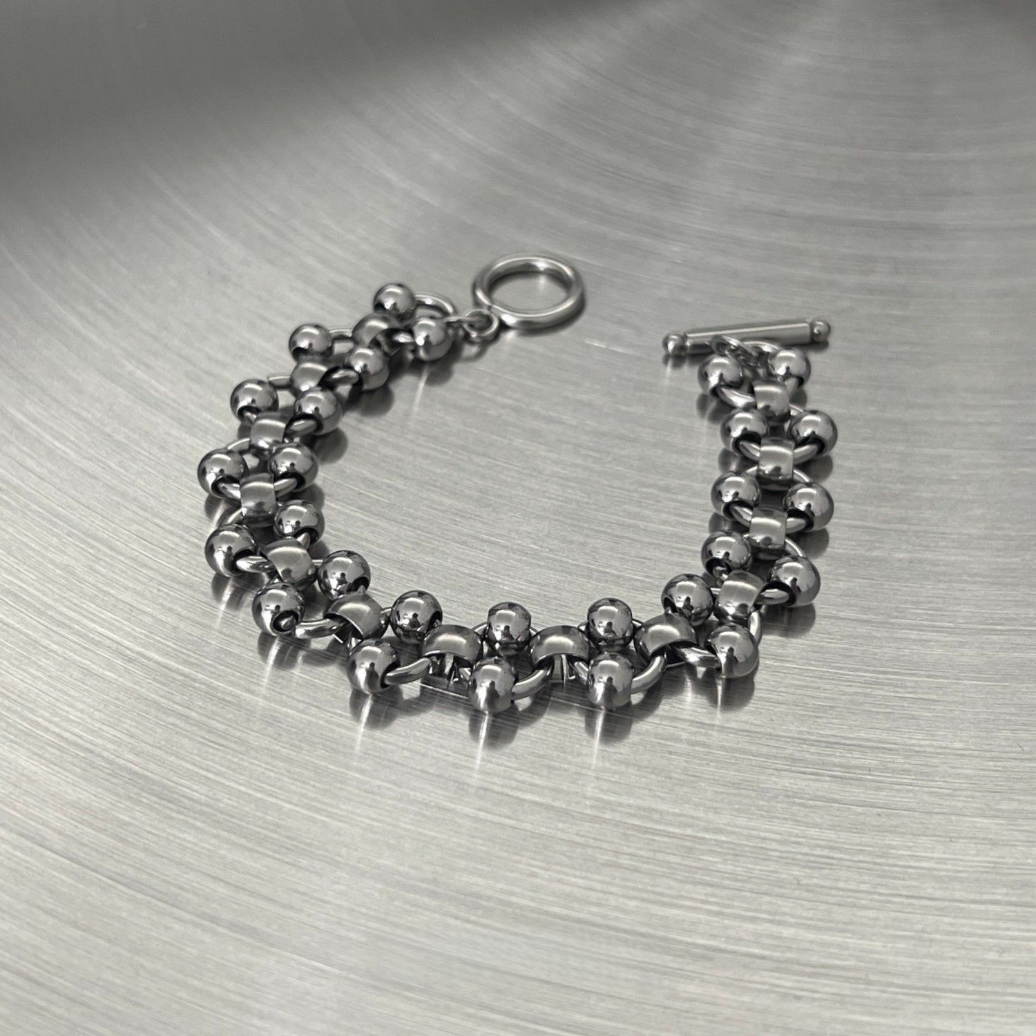 Heavy Punk Hollow Steel Bead B - Streetwear Brand Jewelry recension och pris