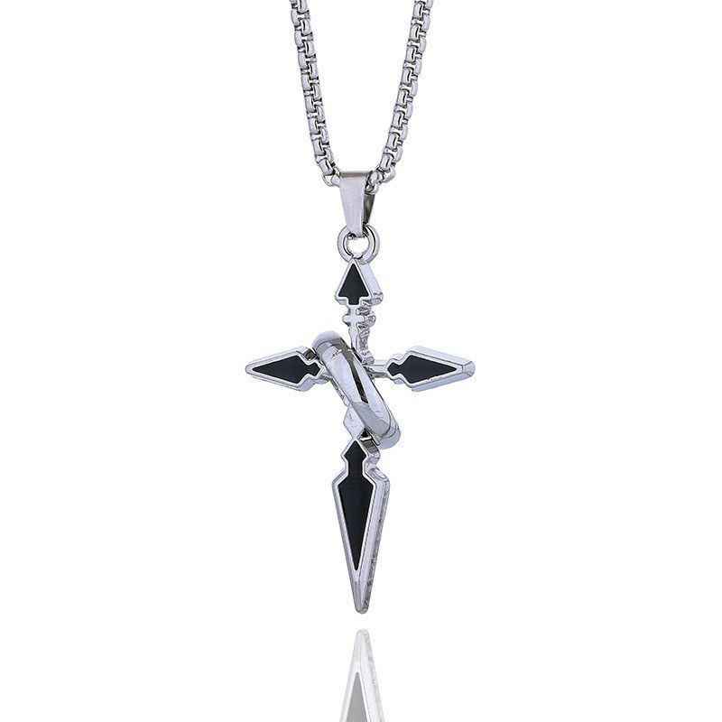 Trendy Brand Cross Pendant Nec - Streetwear Brand Jewelry recension och pris