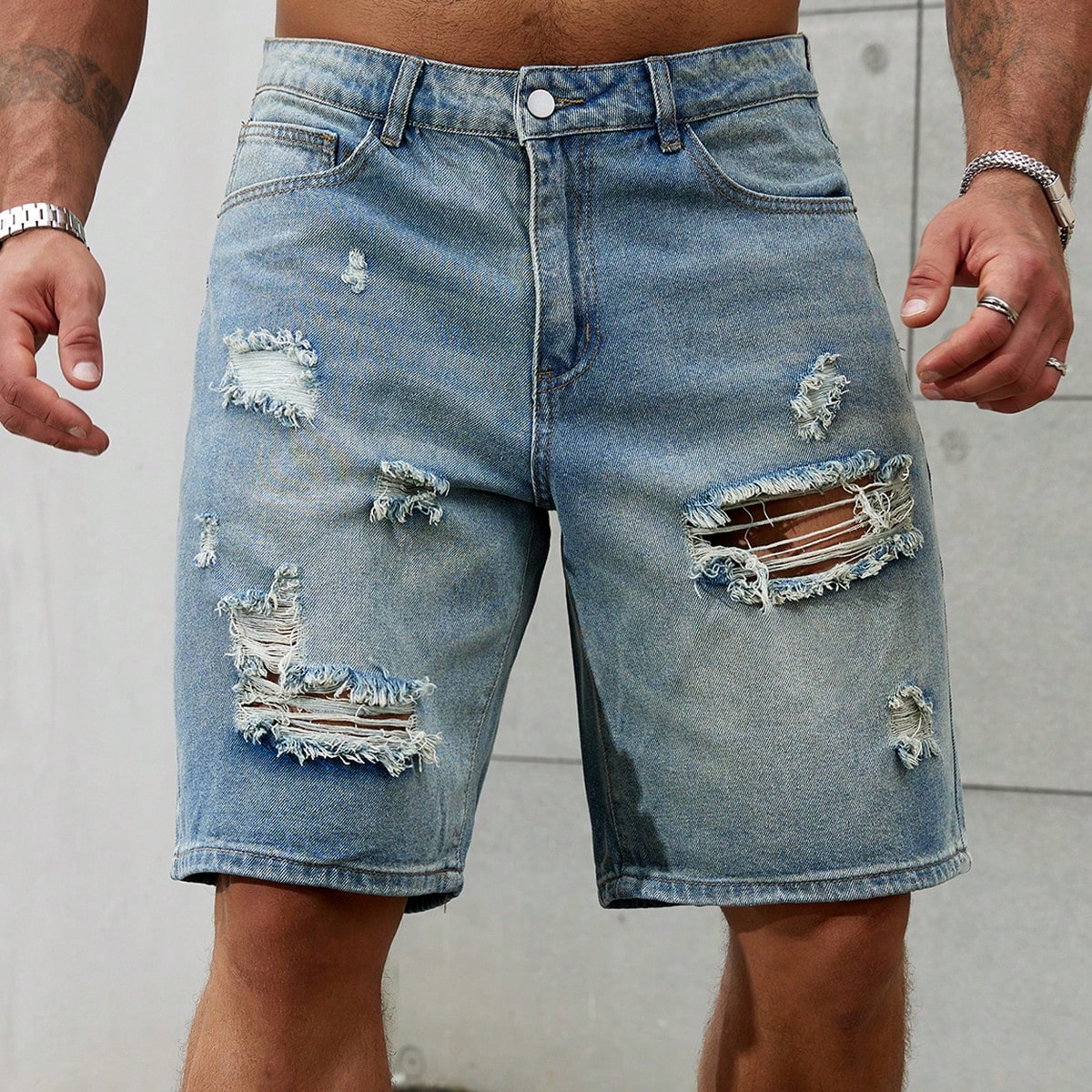 New Fashion Mens Ripped Short  - Brand Of Streetwear recension och pris