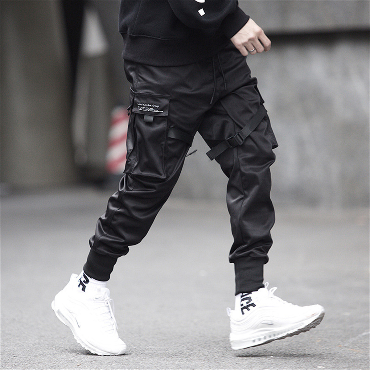 Black Hip Hop Cargo Pants Summ - Brand Of Streetwear recension och pris