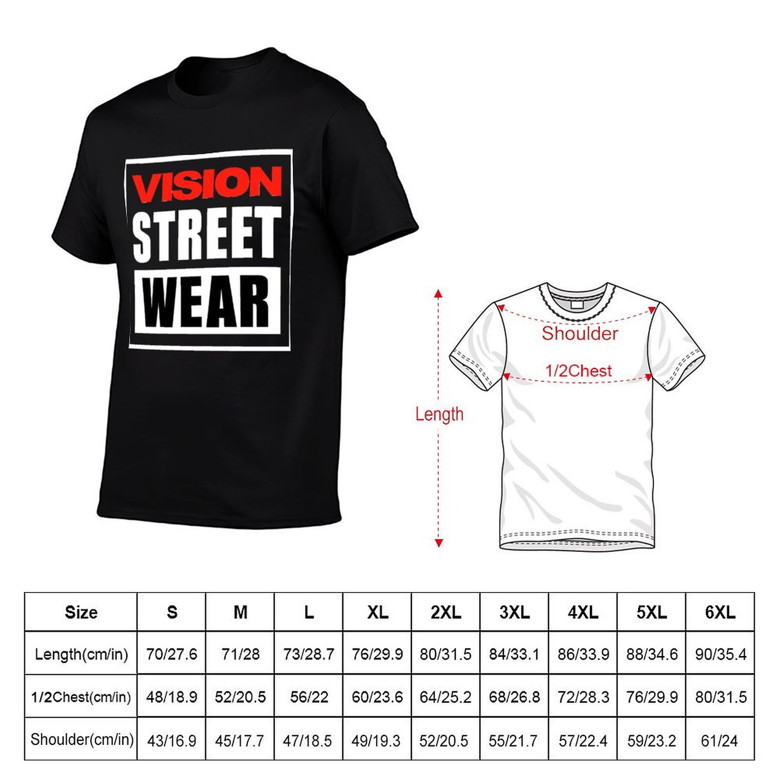 Vision Street Wear T-Shirt t s - Vision Streetwear Brand recension och pris